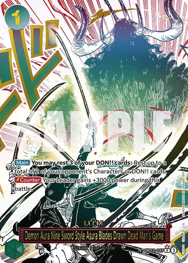 Demon Aura Nine Sword Style Asura Blades Drawn Dead Man's Game [Alternate Art]